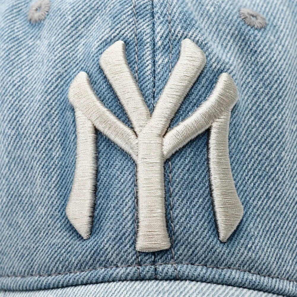 High Quality MY Embroidered Washed Denim Baseball Cap