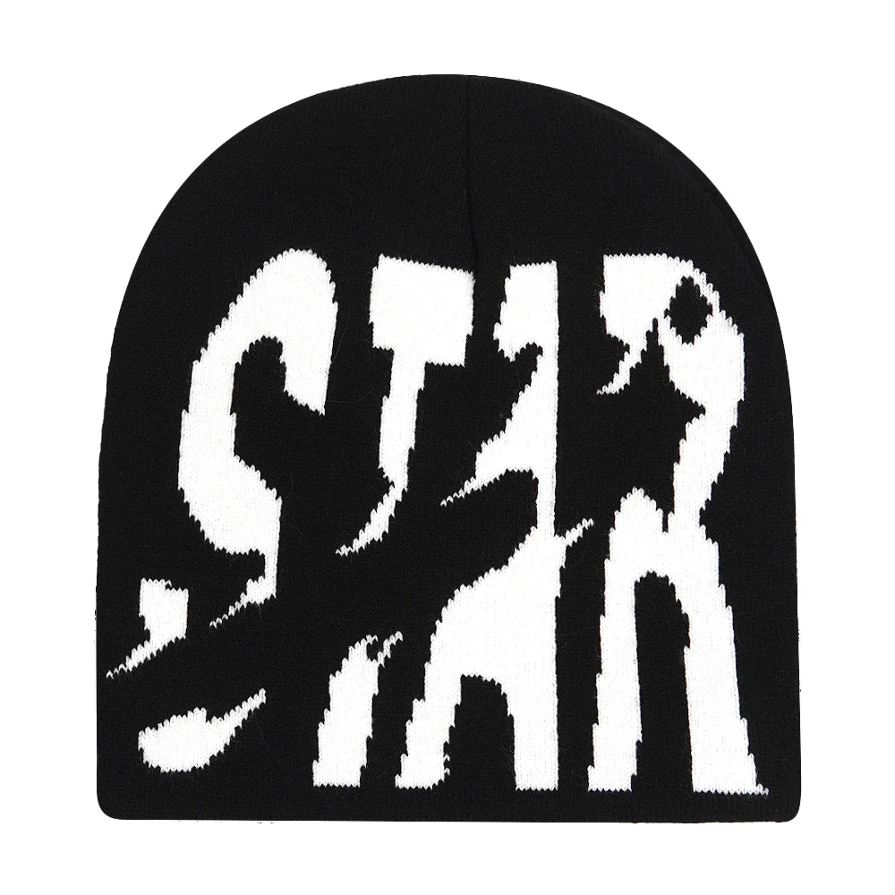 Y2k Letter Butter Knit Hats Skullies Beanies Autumn Winter Warm Hat