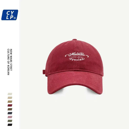 Hat Female Retro and Fashion All-Matching Baseball Cap Male