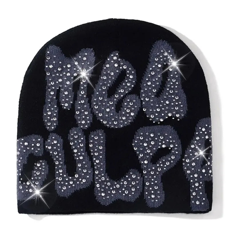 Soft Stretch Knitted Slouchy Cap For Casual Spring & Autumn Wear