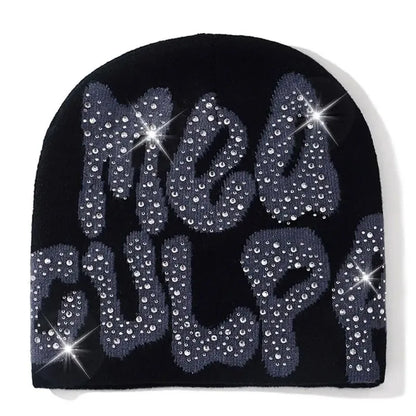Soft Stretch Knitted Slouchy Cap For Casual Spring & Autumn Wear