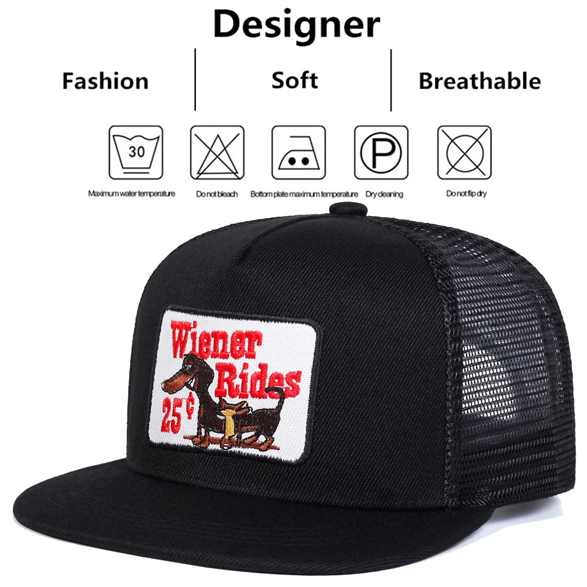 Unisex Shittles Embroidery Hip-hop Net Hats Spring Summer