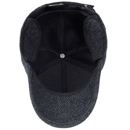 High Quality Autumn Winter Thick Earmuffs Hat Warm Adjustable Earmuffs Baseball Cap Casual Simple Outdoor Hats