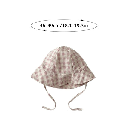 Fashion Striped Baby Bucket Hat Spring Summer