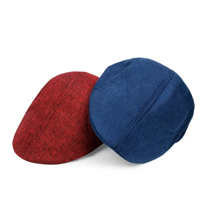 Linen Hat Boy Linen Outdoor Street Hats Leisure Sports Sun Caps