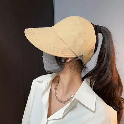 Women Sun Visor Hat Wide Brim Bucket Hats Summer Autumn UV Protection Sport Baseball Cap