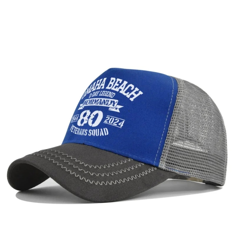 Spring Summer Printed Mesh Breathable Baseball Cap