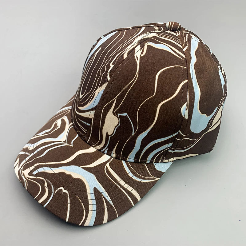New Streetwear Kpop Striped Love Men Women Baseball Hats