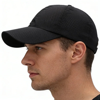 Hat Men Spring Summer Solid Color Mesh Cap Baseball Cap