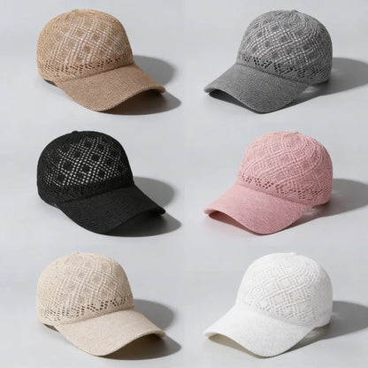 Fashion Hollow Thin Baseball Cap Adjustable