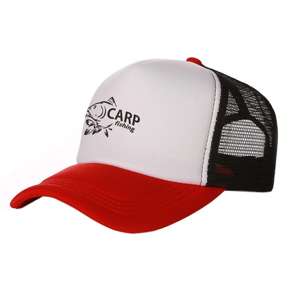 Carp Fish Trucker Caps Men Funny Fishing Printing Hat Baseball Cap