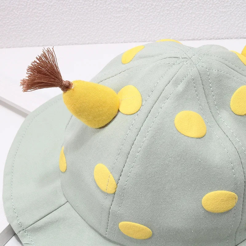 2026 Cute Cartoon Baby Bucket Hat Boys Girls Outdoor Sunshade Fisherman Cap