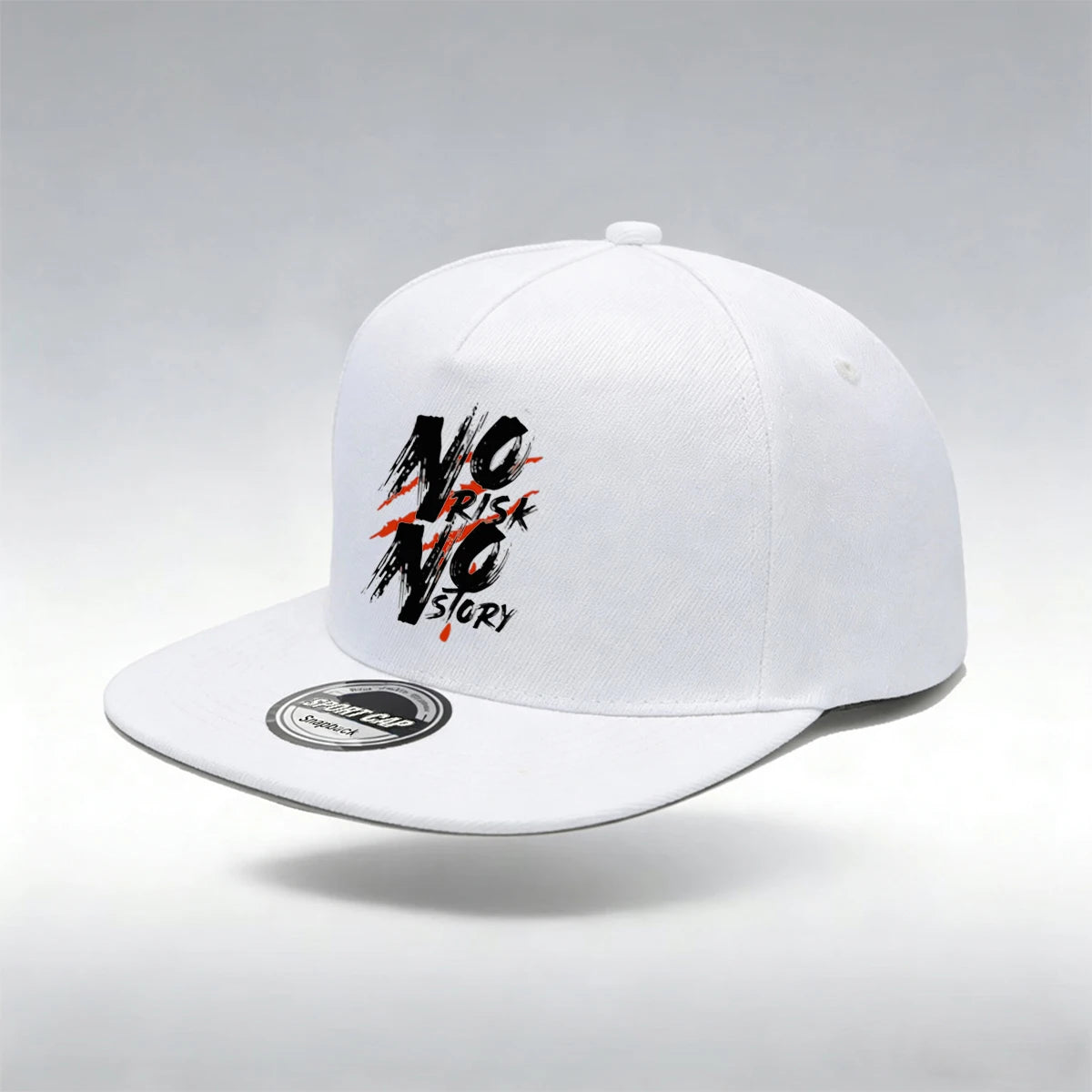 Risk Letter Print Snapback Cap Classic Solid Color Unisex Baseball Cap Lightweight Adjustable Dad Hat