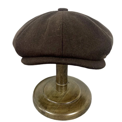 Vintage Newsboy Caps Retro Octagonal Hat