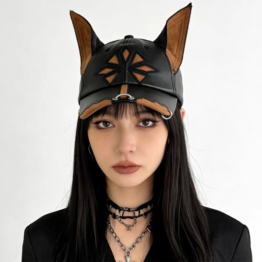 2026 Y2K Girl New Jeans Stereoscopic Ears Cowboy Baseball Hat