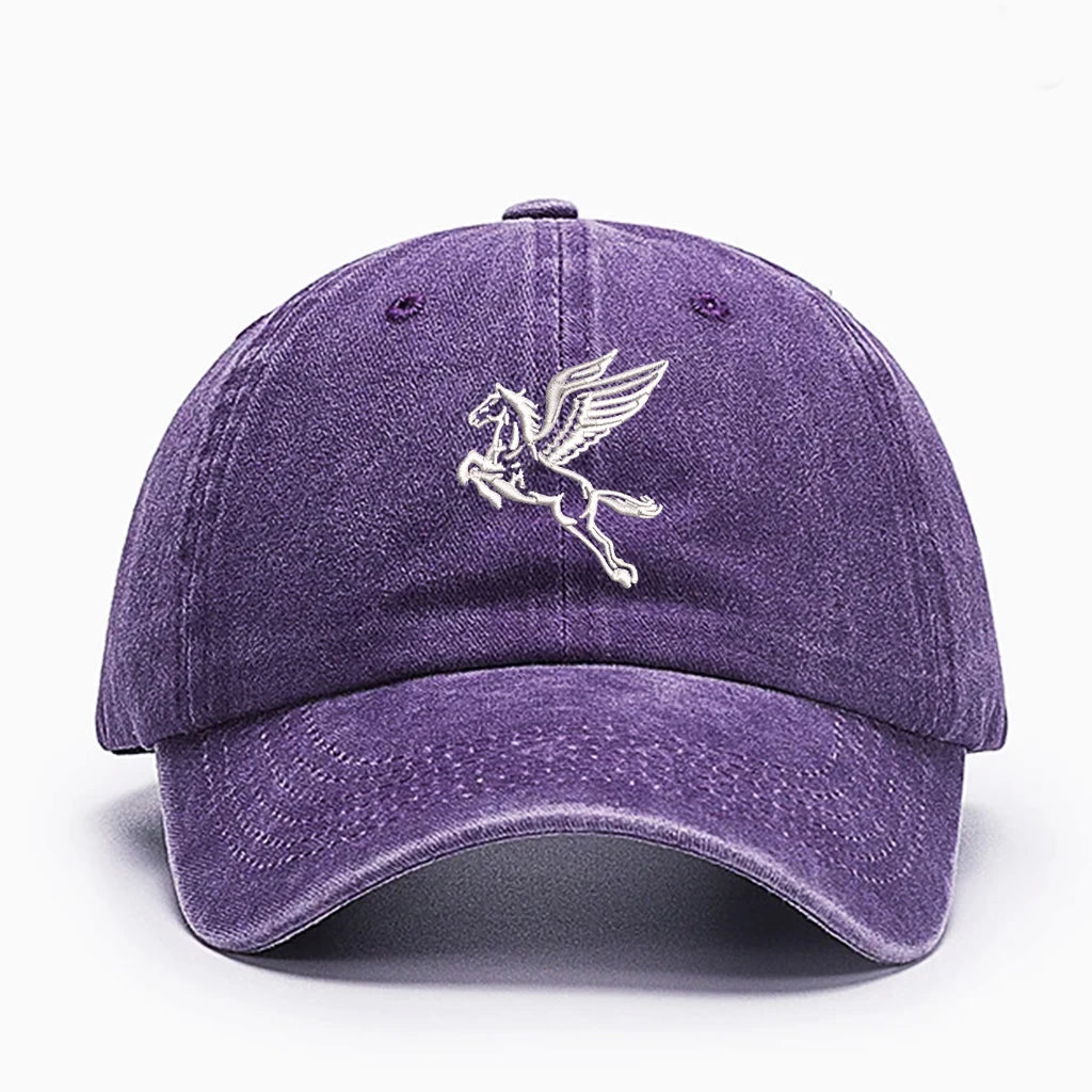 Horse Embroidery Baseball Cap, Mesh Sun Protection Unisex Adjustable Outdoor Hat