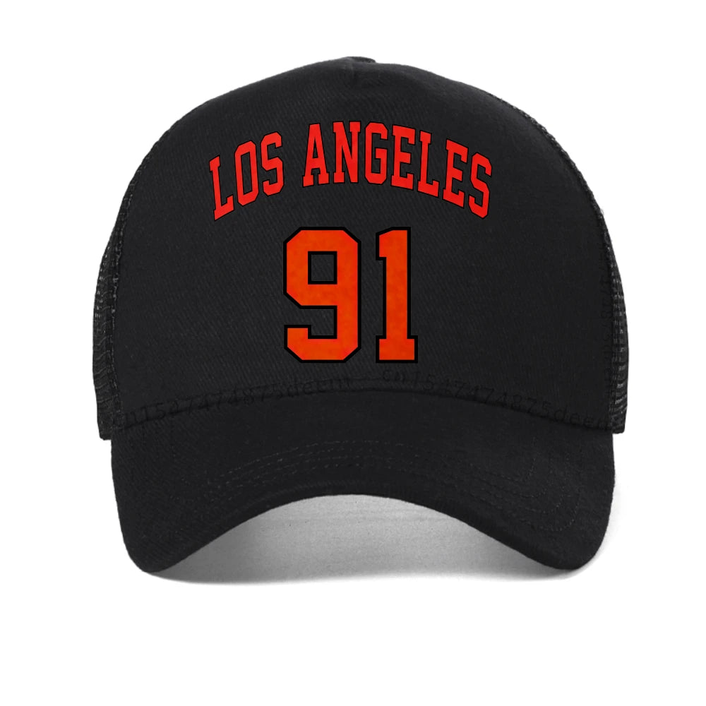 Los Angeles 91 Baseball Cap Street Hip Hop Harajuku Caps