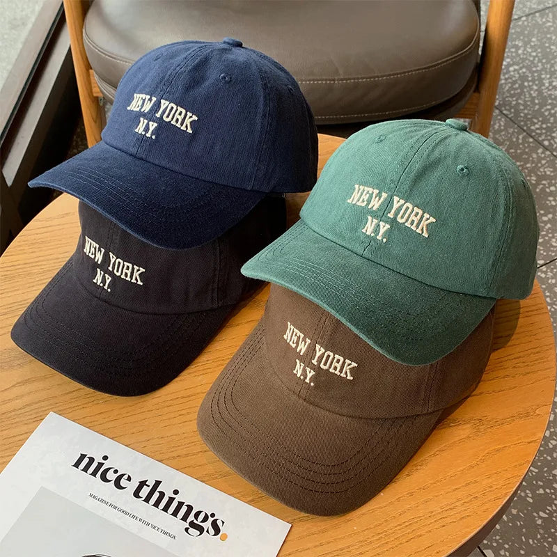 Letters Embroidery Baseball Cap Men Women