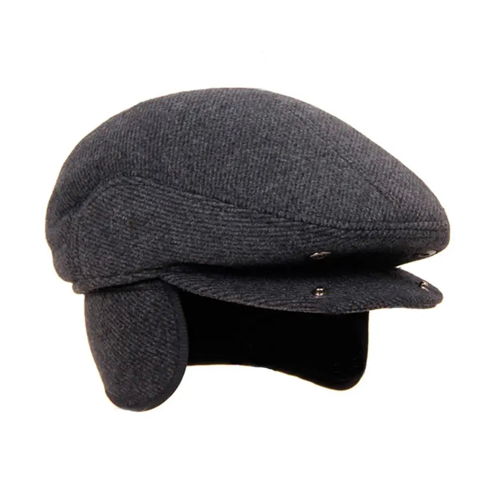 2024 Men's Cotton Plaid Berets Caps For Men Women