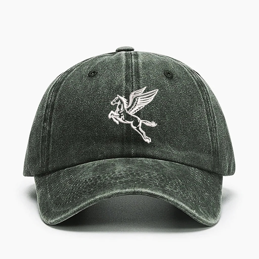 Horse Embroidery Baseball Cap, Mesh Sun Protection Unisex Adjustable Outdoor Hat