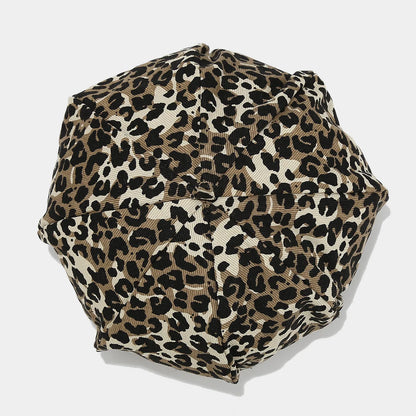 Newsboy Caps Fashion Women Leopard Print Octagonal Hat