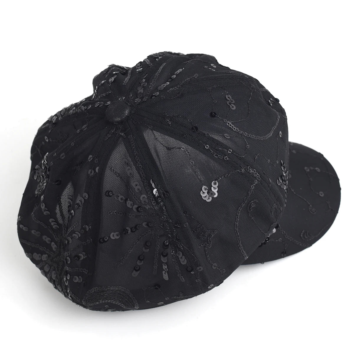 Women’s Sequined Beret Hat Korean Style Sparkle Newsboy Cap