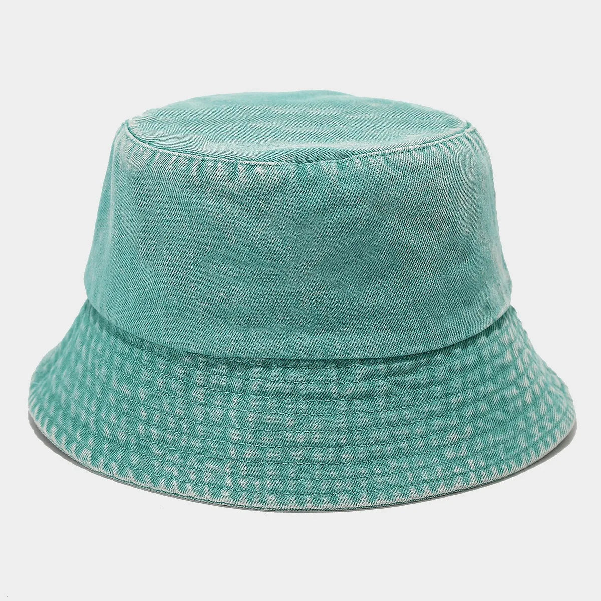 Candy Color Unisex Summer Washed Denim Bucket Hat