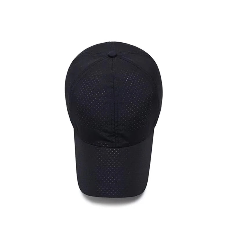 Quick Dry Breathable Mesh Baseball Cap Sun Protection Plain Hat Perforated For Women Men Outdoor Sports