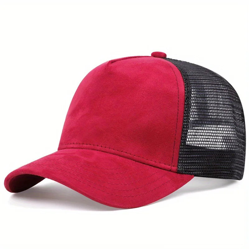 New Summer Mesh Baseball Cap Women Men Letter Patch Snapback Hat