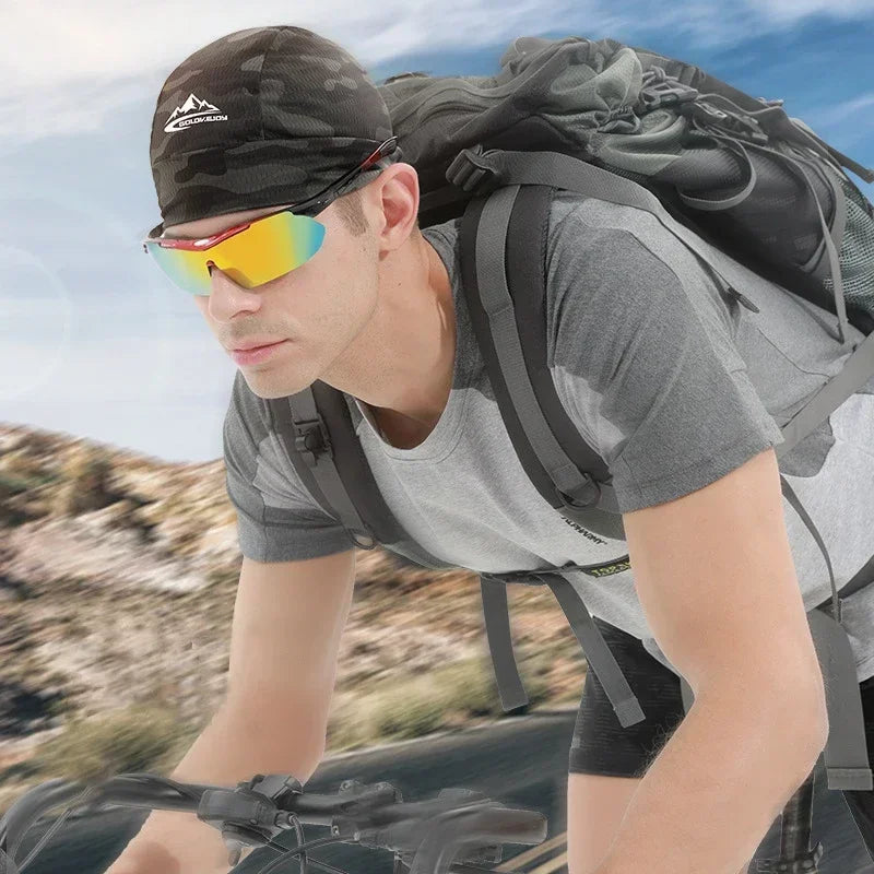 Cycling Cap Quick Dry Anti-UV Sports Hat Cooling Skull Cap Helmet Liner Sweat Cap
