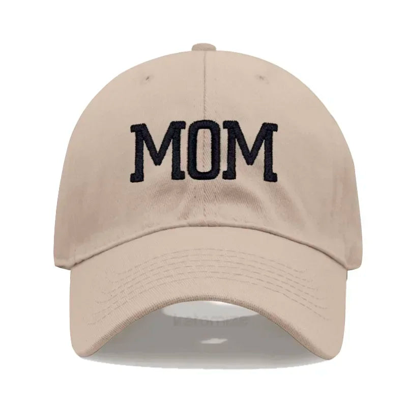 DAD MOM Embroidery Pure Cotton Baseball Cap Fashion Sport Golf Caps Sun Hat