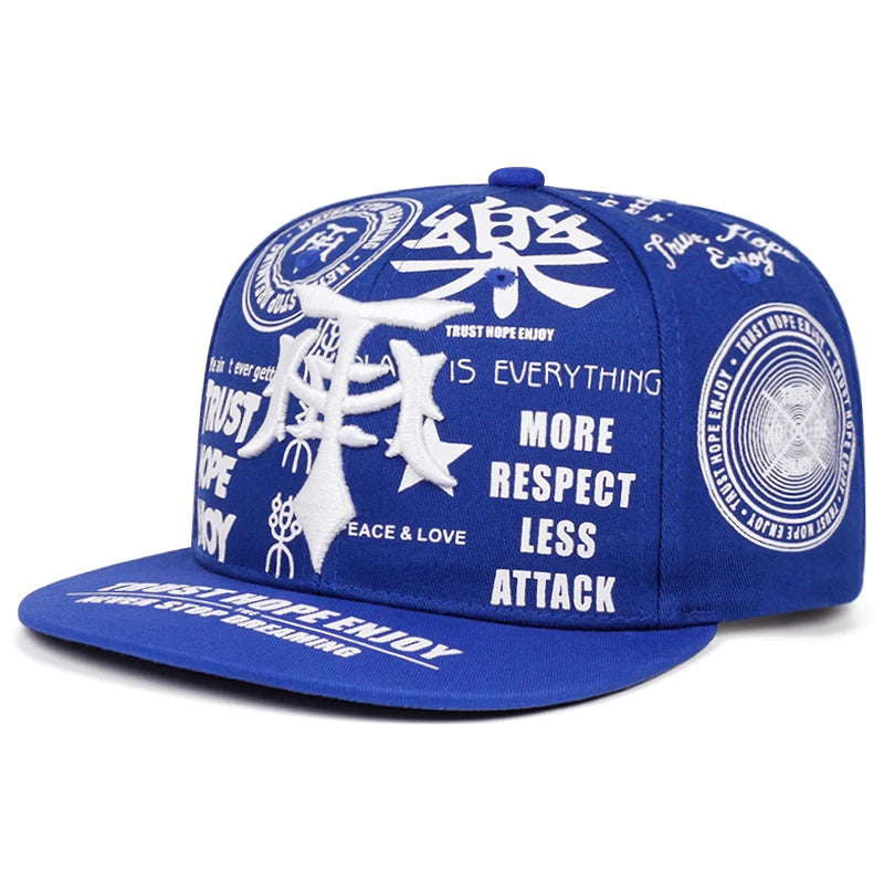 Fashionable Creative Baseball Hat T Graffiti Embroidery Street Hip Hop Hat
