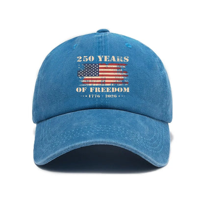 US 250th Anniversary Cap Washed Print Cap