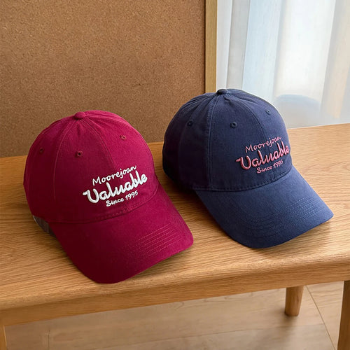 Men Women Cotton Solid Color Sunshade Duck Tongue Cap Unisex Casual Outdoor Peaked Hat