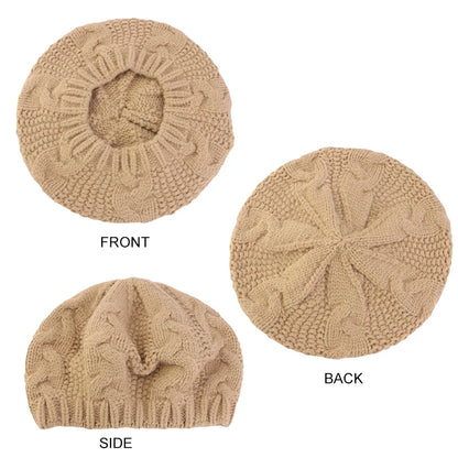 Ladies' Autumn Winter Knitted Berets European And American