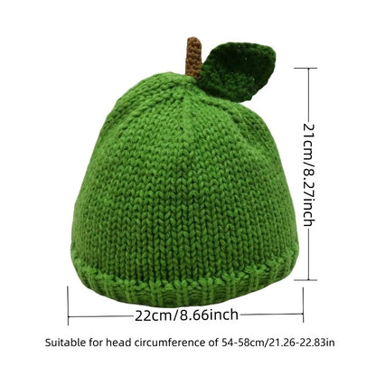Lemon Creative Knitted Fruit Hat Warm Thick Strawberry Pullover Cap