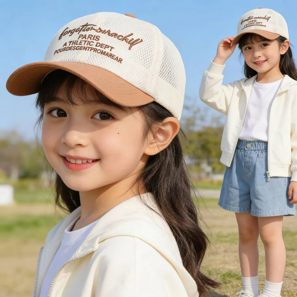 Summer Baby Mesh Hat Letter Embroidered Baseball Cap For Kids Boy Girls Outdoor Breathable Thin Sun