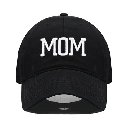 DAD MOM Embroidery Pure Cotton Baseball Cap Fashion Sport Golf Caps Sun Hat