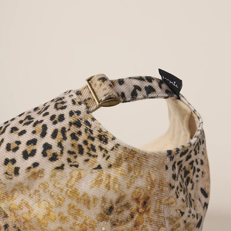 New High-Quality Retro Leopard Print Baseball Caps Women