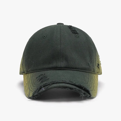 Washed Soft-Top Distressed Baseball Cap