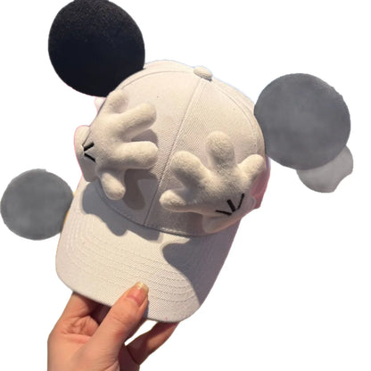 Parent-child Matching Set Cute Mouse Ear Baseball Cap  Children's Teens Adults Cartoon