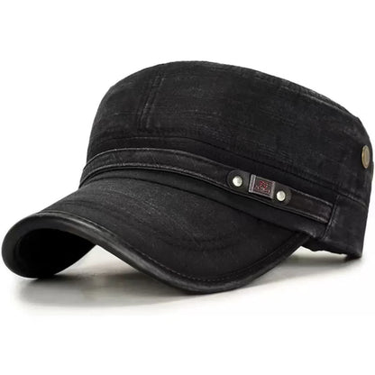 Unisex Washed Military Cap Spring and Autumn