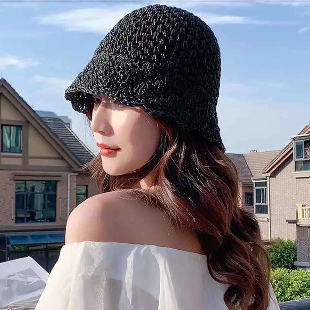 New Hollow Fisherman Hat Fold Breathable Bucket Hat