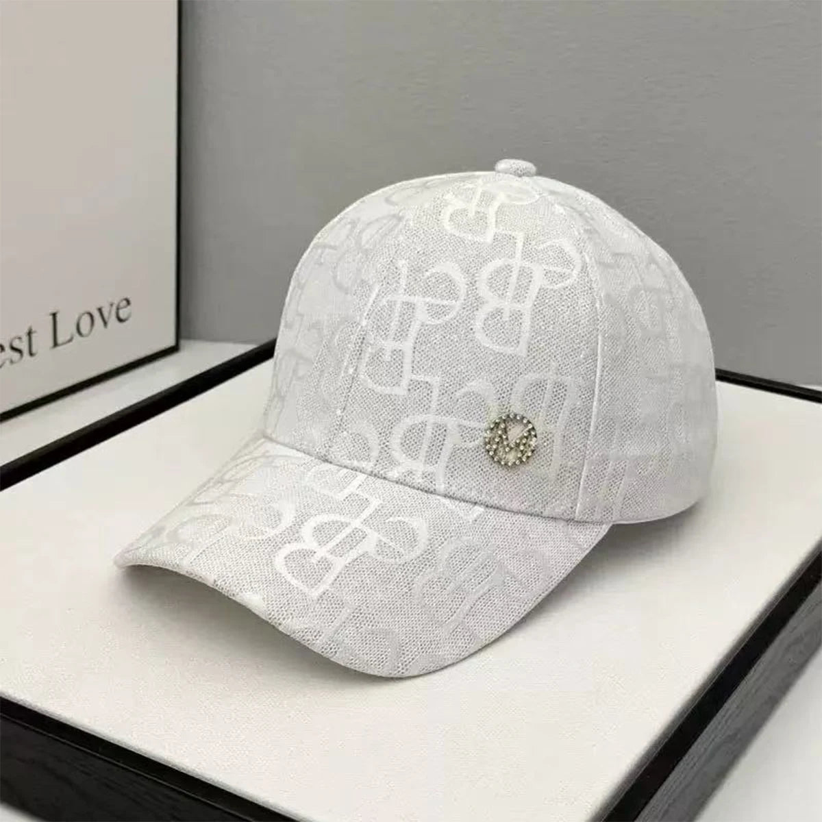 Unisex M Water Drill Label Baseball Caps Outdoor Adjustable Casual Hats Sunscreen Hat Sports Cap