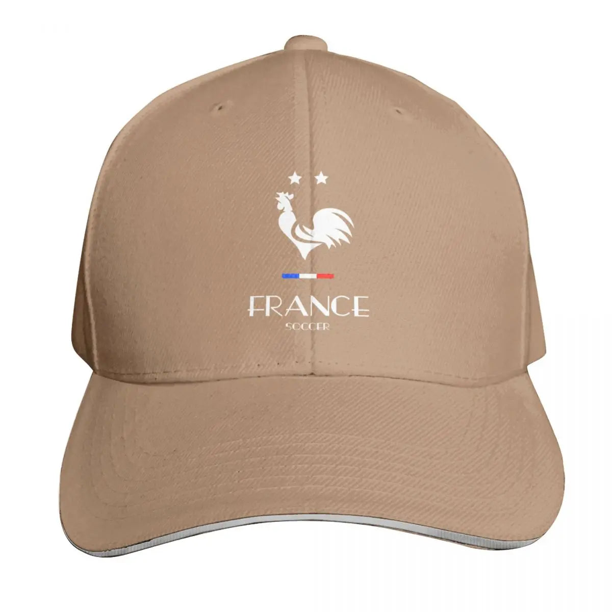 Rooster Soccer Football Sports Two Stars Baseball Cap