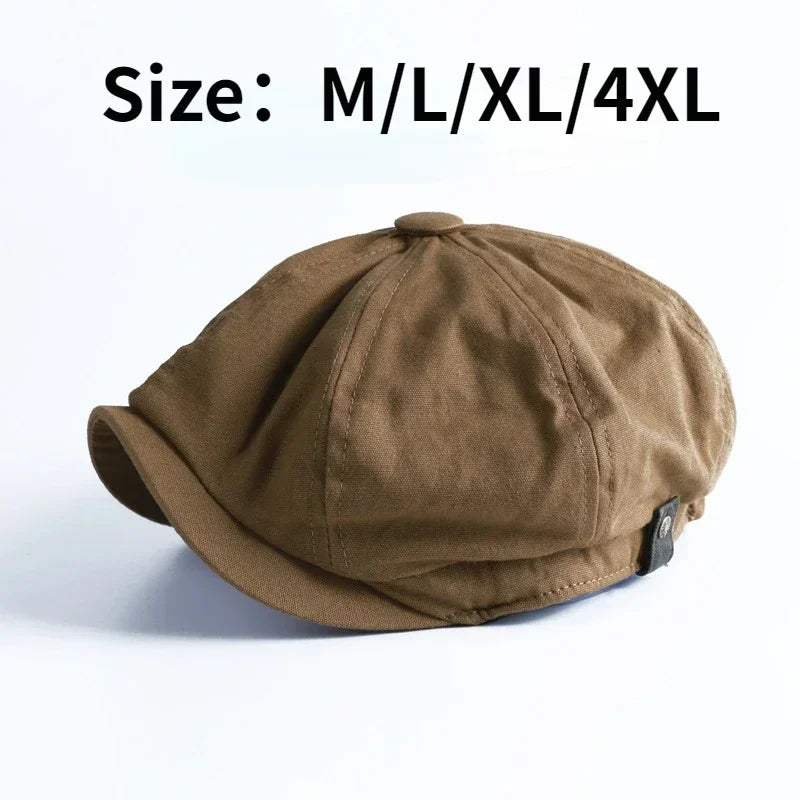 Beret Caps Octagonal Newsboy Cap Man Vintage British Octagonal Hat
