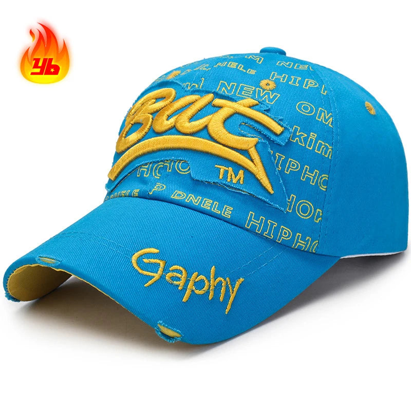 Fashion Unisex Outdoor Sport Baseball Cap One Size Suitable for Men Women 3D Embroidery Patch Print