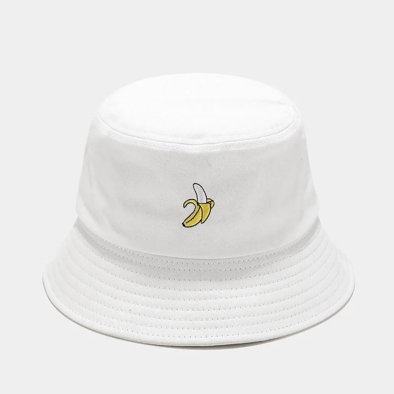 2024 Panama Bucket Hat Fruit Strawberry Embroidered Fishing Cap