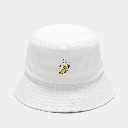 2024 Panama Bucket Hat Fruit Strawberry Embroidered Fishing Cap