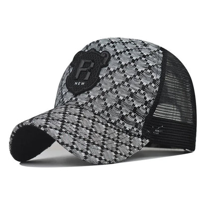 R Letter Icon Men's Baseball Cap for Male Summer